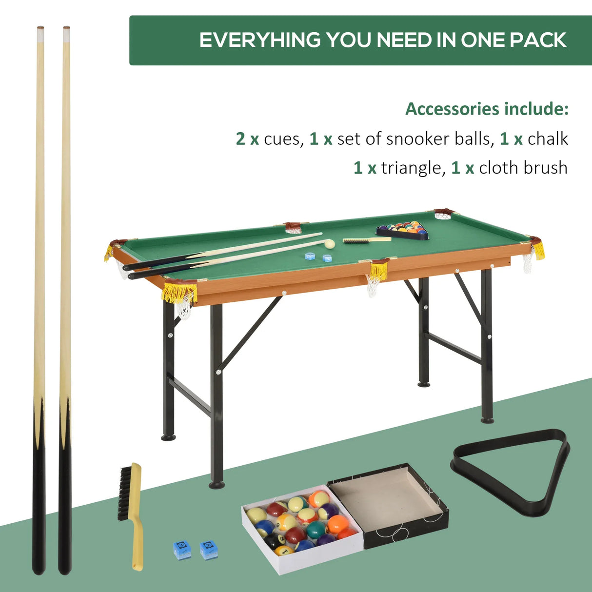 Portable Folding Miniature Billiards Pool Table With Full Set - Omega Lifestyles