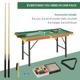 Portable Folding Miniature Billiards Pool Table With Full Set - Omega Lifestyles
