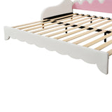 Twin Extending Upholstered Princess Daybed With LED Lights - Omega Lifestyles