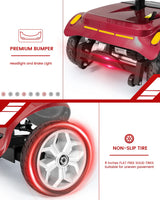 Folding All Terrain Powered Mobility Scooter With Dual Batteries - Omega Lifestyles