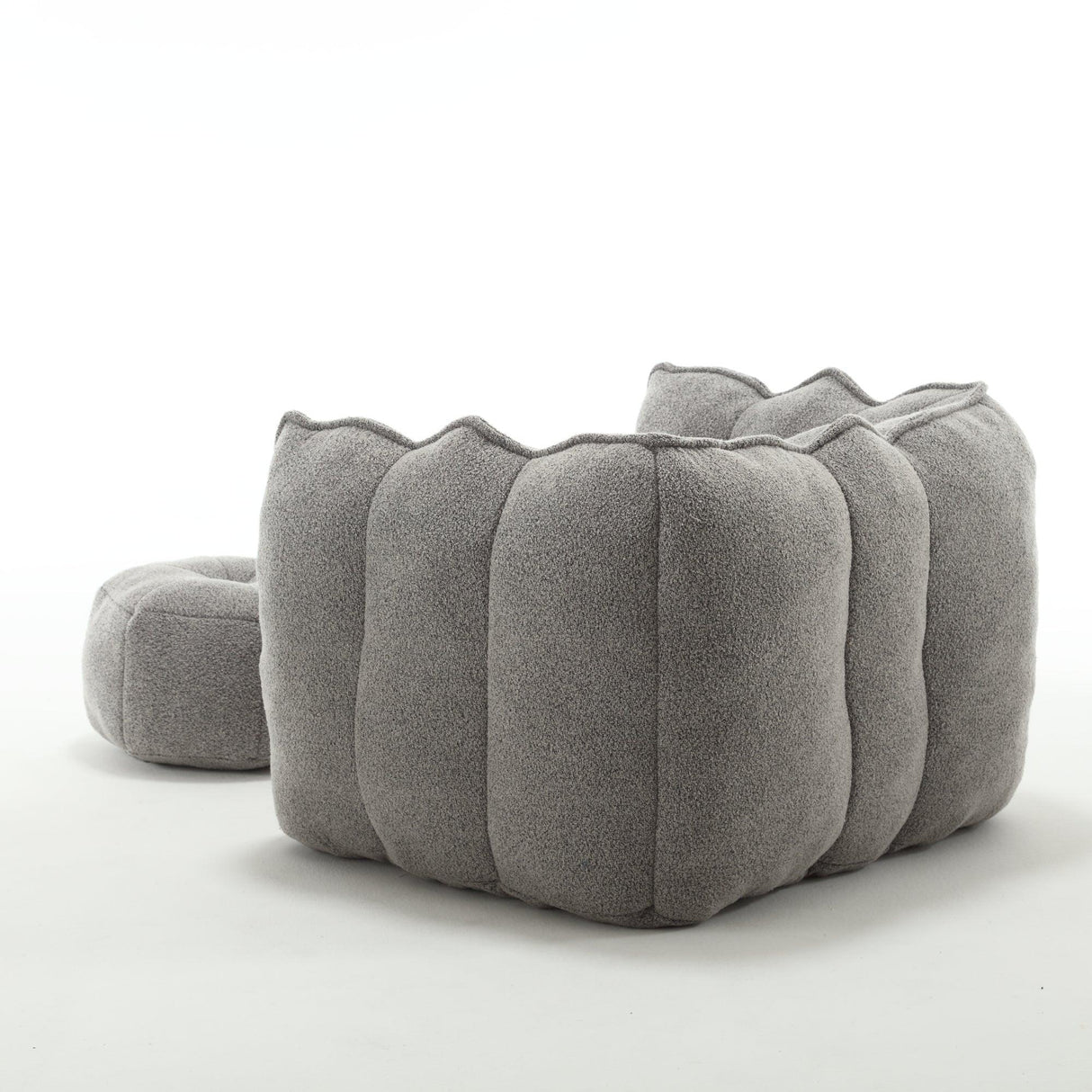 Soft Chenille High Resilient Foam Bean Bag Chair - Omega Lifestyles