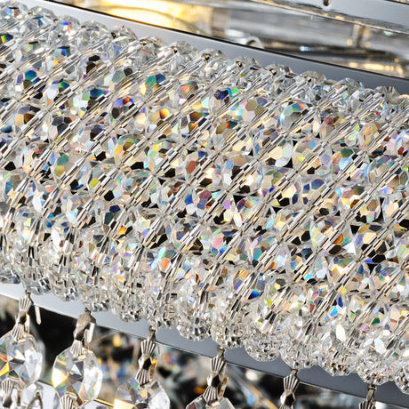 32-Inch French Empire Crystal Chandelier With 27 LED Lights - Omega Lifestyles