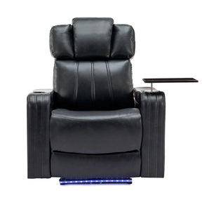 Power PU Leather Recliner Chair With Cooling Cup Holder - Omega Lifestyles