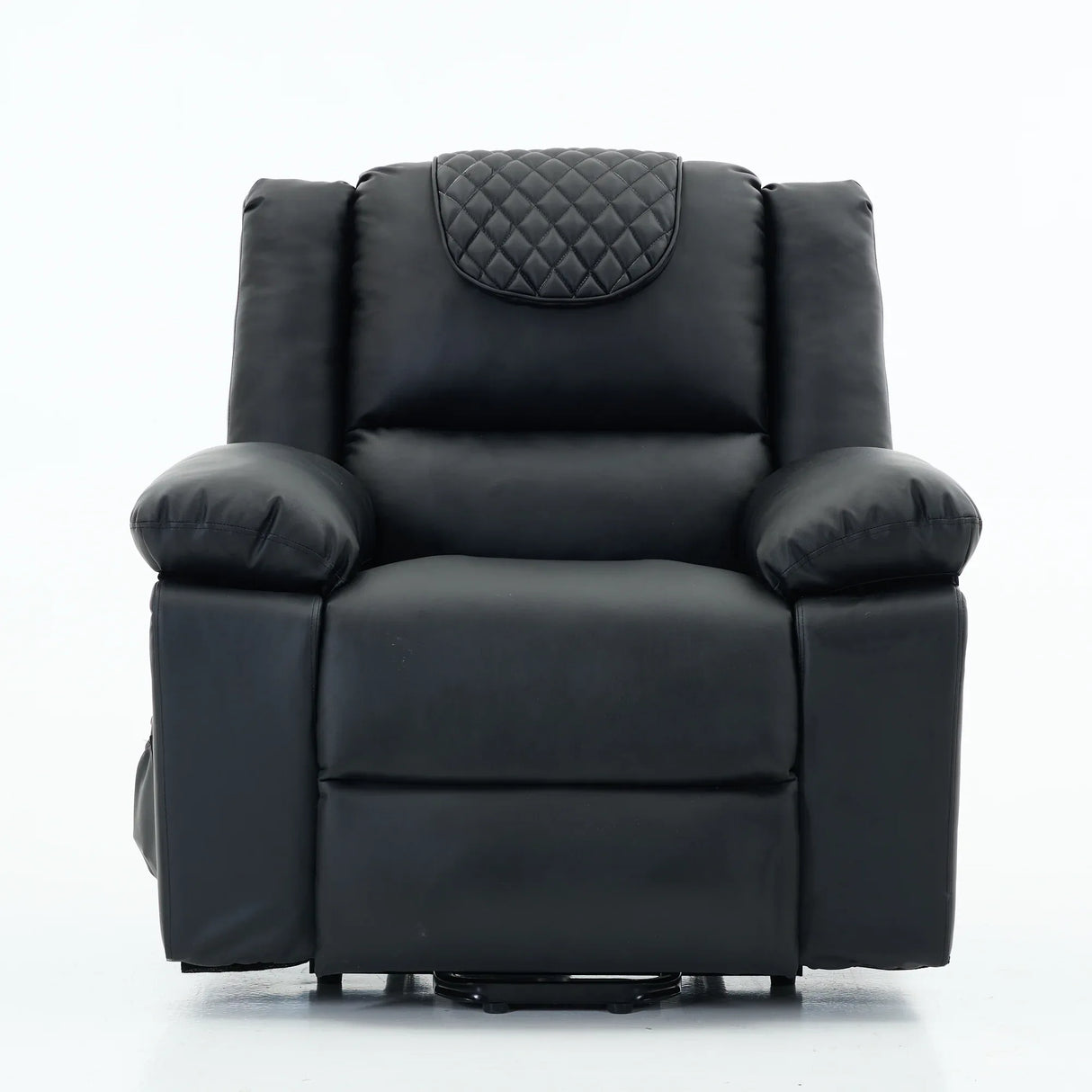 Medium-Firm Remote-Controlled Heating Massage Recliner PU Leather - Omega Lifestyles