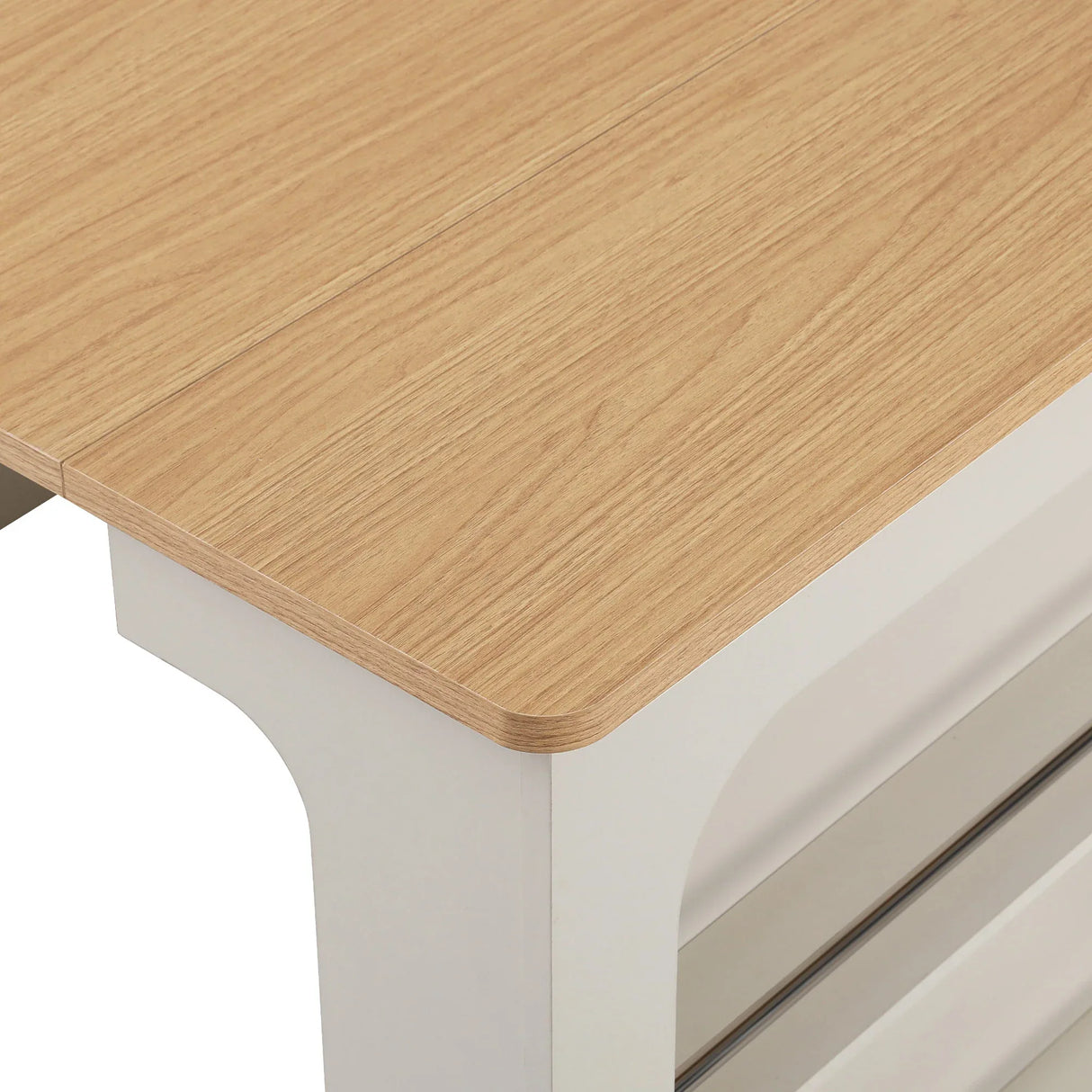 Extendable Dining Table Kitchen Island With Storage - Omega Lifestyles