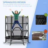 Kids Mini Spring-Free Safety Enclosure Indoor Trampoline - Omega Lifestyles