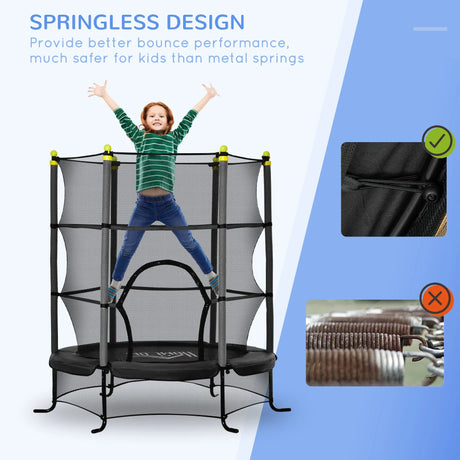 Kids Mini Spring-Free Safety Enclosure Indoor Trampoline - Omega Lifestyles