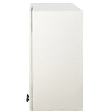 Arched Glass Door Floating Wall Cabinet With Shelves - Omega Lifestyles