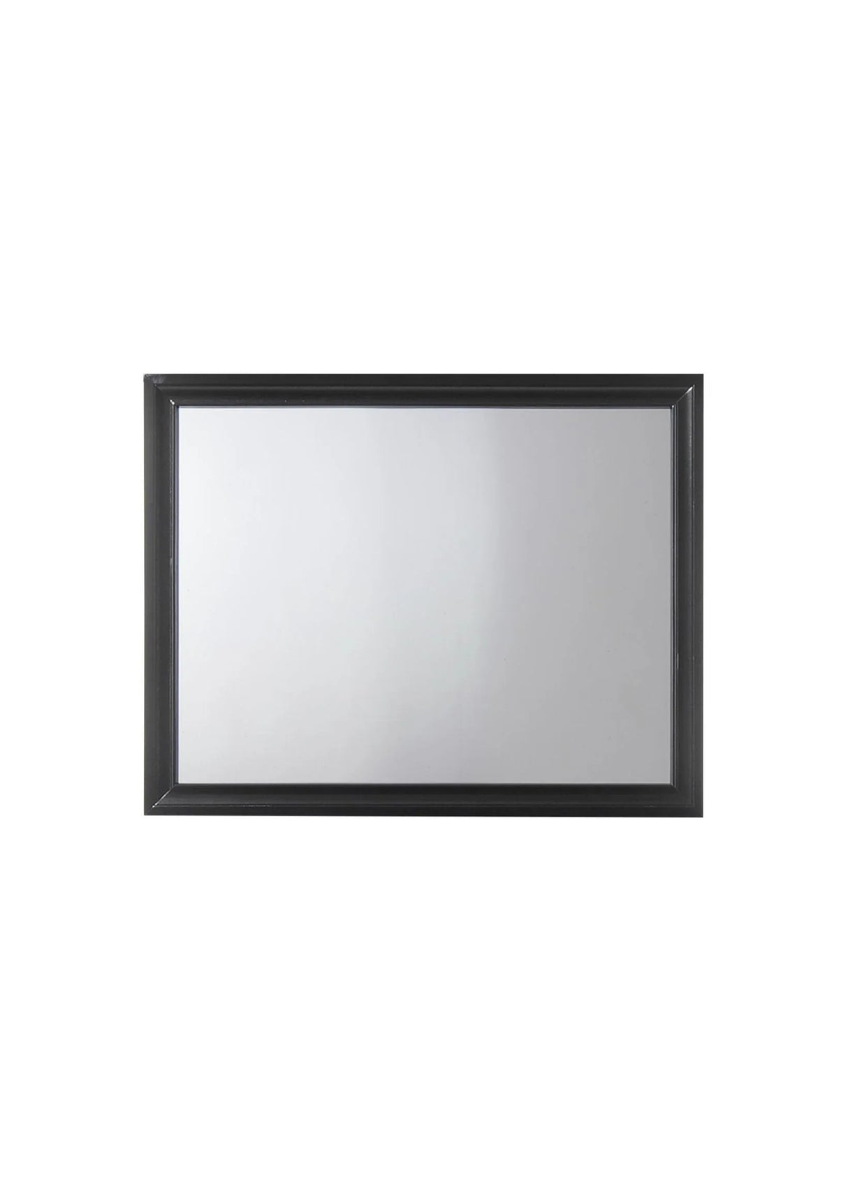 Black Frame Minimalist Wall Mirror 41x31 Inch - Omega Lifestyles