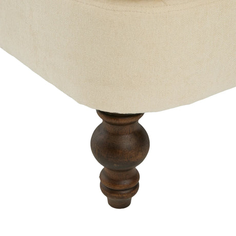 Beige Chenille Upholstered Wide Seat Lounge Chair - Omega Lifestyles