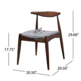 Mid-Century Modern Rubberwood 5-Piece Dining Set - Omega Lifestyles