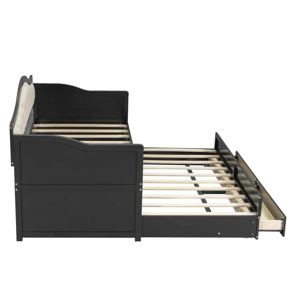 Twin Daybed With Pull-Out Trundle And Storage Drawers - Omega Lifestyles