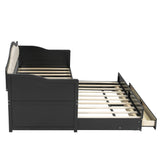 Twin Daybed With Pull-Out Trundle And Storage Drawers - Omega Lifestyles