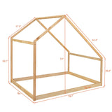 Full Full-Size Solid Wood Children’s House Bed - Omega Lifestyles