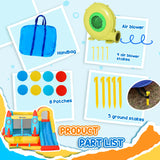 Kids Inflatable Bounce House With Slides Climbing Wall Trampoline - Omega Lifestyles