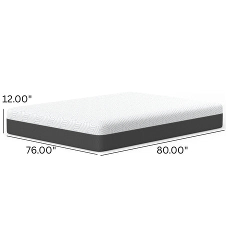 King Soft 12-Inch Phase Change Cooling Memory Foam Mattress - Omega Lifestyles