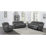 Charcoal Upholstered Power Glider Recliner With Pocket Coils - Omega Lifestyles