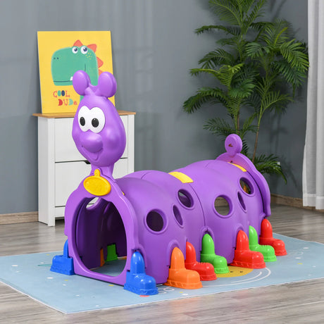 Kids Plastic Caterpillar Climbing Tunnel Play Structure Indoor Outdoor - Omega Lifestyles