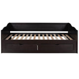 Twin Extendable Solid Wood Daybed With Trundle Drawers - Omega Lifestyles