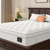 Medium 12-Inch Memory Foam Pocket Spring Queen Mattress - Omega Lifestyles