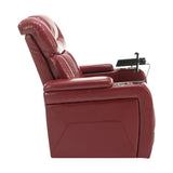 Power Recliner Chair PU Leather With USB Tray Table - Omega Lifestyles