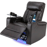 Electric Power Recliner Chair With Storage Cupholders Tray - Omega Lifestyles