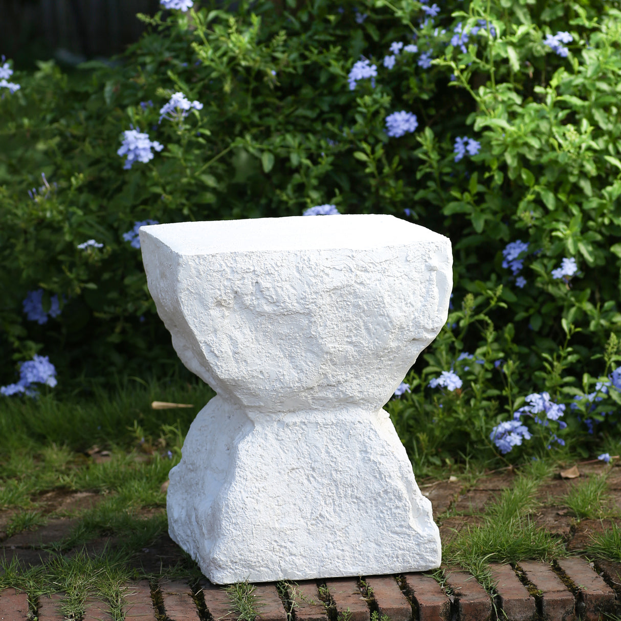 Weather-Resistant Magnesium Oxide Modern Minimalist Outdoor Side Table