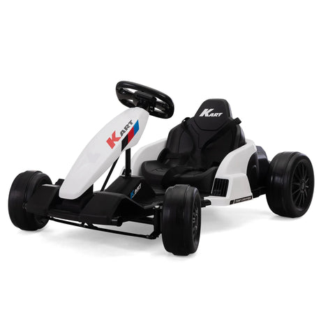 Electric Kids Ride-On Go-Kart With Music and Safety Gear - Omega Lifestyles