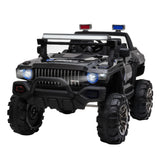 2-Seater 12V Battery Operated Police Ride-On Car - Omega Lifestyles