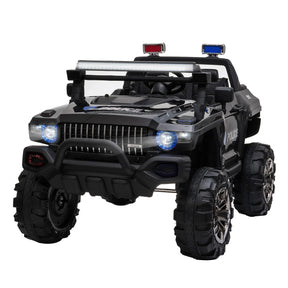 2-Seater 12V Battery Operated Police Ride-On Car - Omega Lifestyles