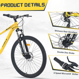 27.5-Inch 8-Speed Steel Frame Mountain Bike - Omega Lifestyles
