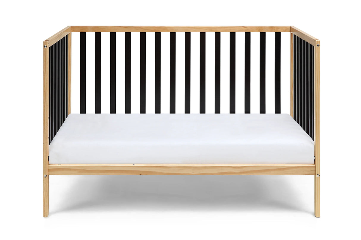 Two-Tone Solid Wood Convertible Island Crib - Omega Lifestyles