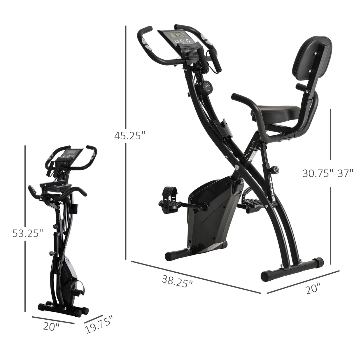 Folding 3-in-1 Magnetic Resistance Exercise Bike - Omega Lifestyles