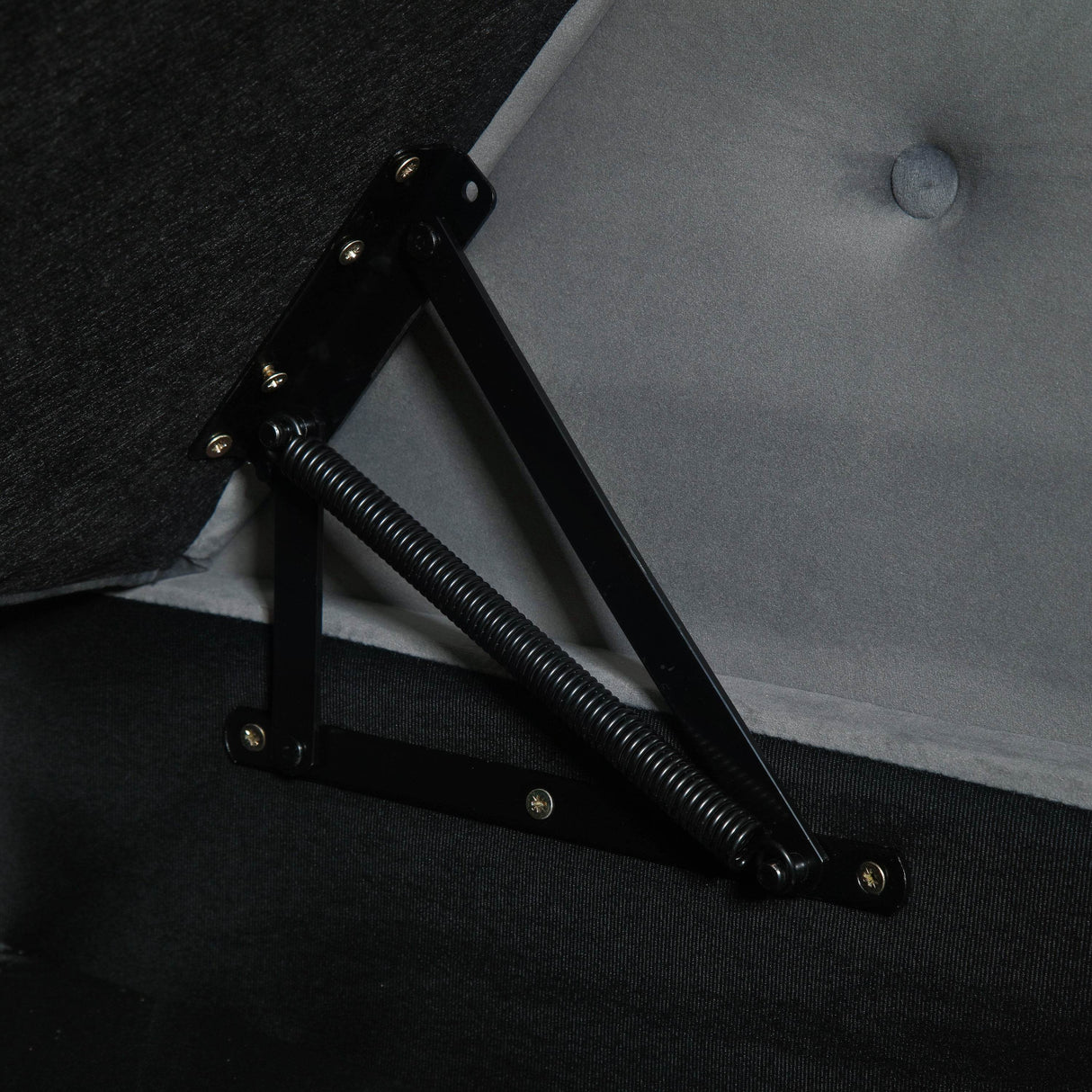 Velvet Upholstered Storage Chaise Lounge With Pillow - Omega Lifestyles