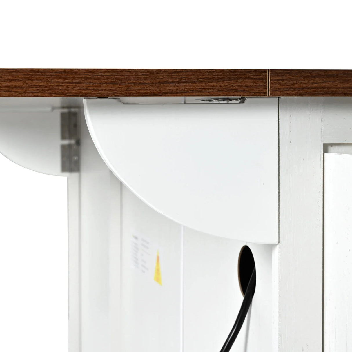 Farmhouse Kitchen Island Cart With Power Outlet - Omega Lifestyles