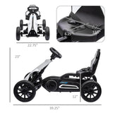 Kids Pedal Go Kart With Adjustable Seat And Handbrake - Omega Lifestyles