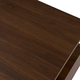 Modern Walnut Rectangle Coffee Table With LED Lights - Sleep Galleria