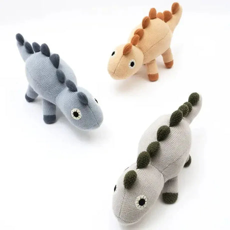 Knitted Cotton Polyester Dinosaur Soft Toy Plush Plush - Omega Lifestyles
