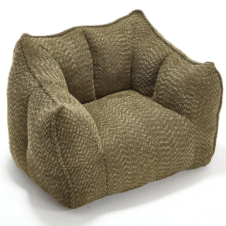 Chenille Bean Bag Chair With Resilient Foam - Omega Lifestyles