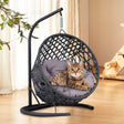 Indoor Hanging Cat Hammock Bed With Stand And Cushion - Sleep Galleria