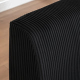 Corduroy Foam Left Armrest Chaise Lounge Chair - Omega Lifestyles