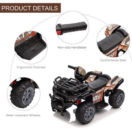 Kids 6V Battery Powered Electric Ride-On Four Wheeler - Omega Lifestyles