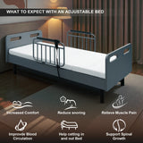 Medium Pressure-Relieving Memory Foam Adjustable Hospital Bed - Omega Lifestyles