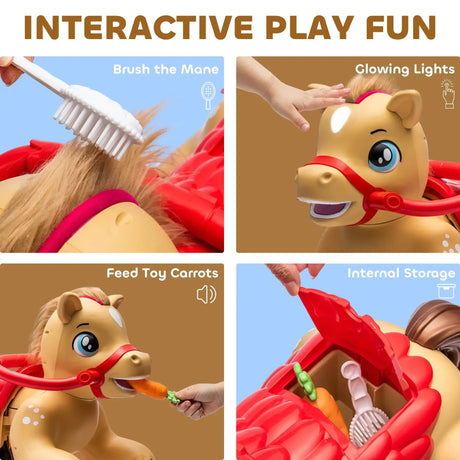 Electric Ride-On Rocking Horse Toy For Toddlers - Omega Lifestyles