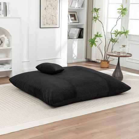 Soft Corduroy Foam Floor Bean Bag Chair - Omega Lifestyles