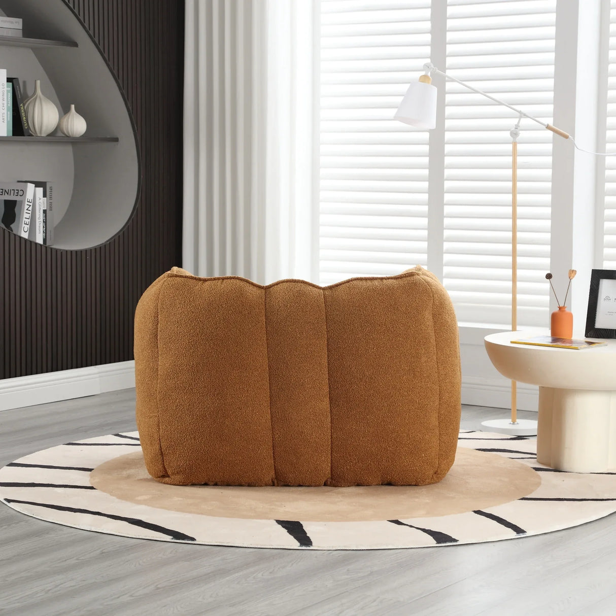 Soft Chenille Foam Bean Bag Chair For Adults - Omega Lifestyles