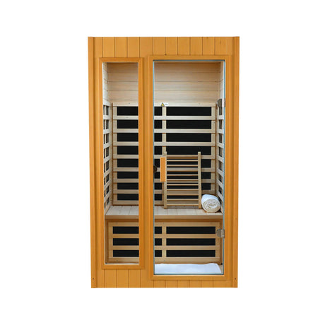 Two-Person Hemlock Far Infrared Indoor Sauna Room - Omega Lifestyles