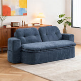 Modern Convertible Foam-Filled Sleeper Sofa Bed With Pillows - Omega Lifestyles