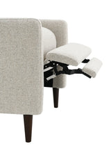 Mid-Century Modern Pushback Manual Recliner With Channel Back - Omega Lifestyles