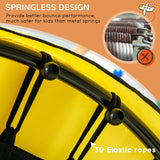 Kids 55-Inch Toddler Trampoline With Safety Enclosure Ball Pit - Omega Lifestyles